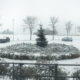 Winter im Heckers Restaurant - Draußen fängt es an zu schneien und verleiht der umliegenden Natur ein besonderes Flair.