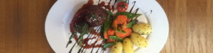 Herzhafte Fleisch-Gerichte auf der Speisekarte des Restaurant Heckers.