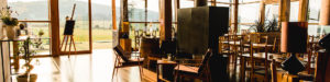 Gastraum des Heckers Restaurant, Café, Bar. Als top Party und Event Location richten wir auch Feierlichkeiten aus.