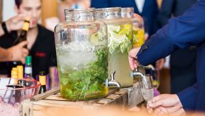 Limonadenbar bei einer Hochzeit im Heckers Restaurant.